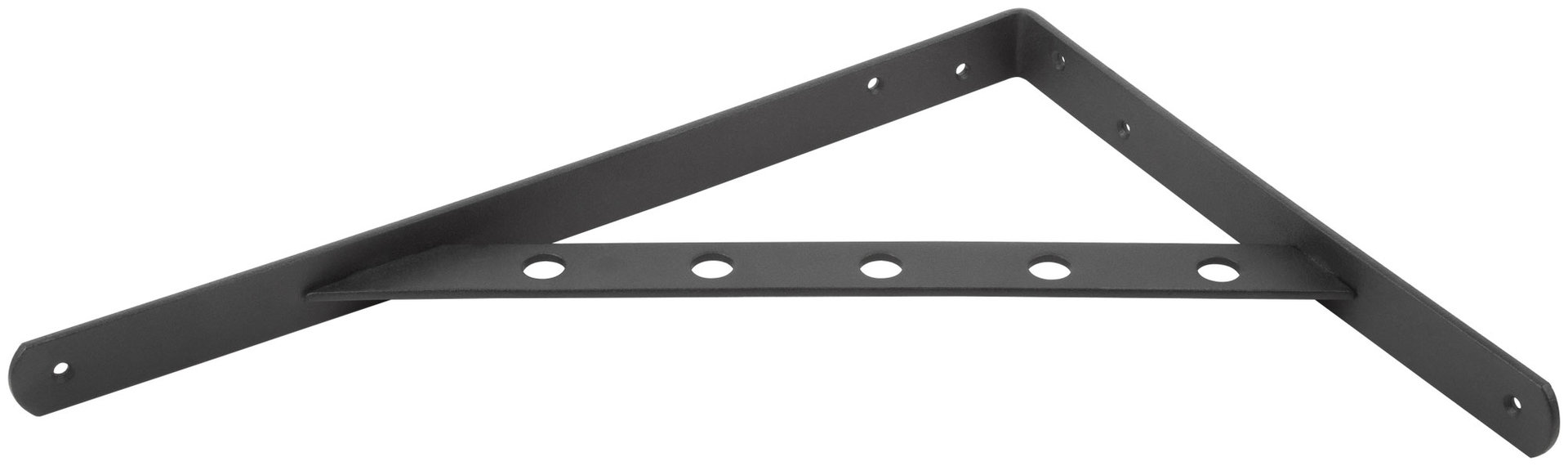 Уголок-кронштейн усиленный черный 350х250 мм (66110)