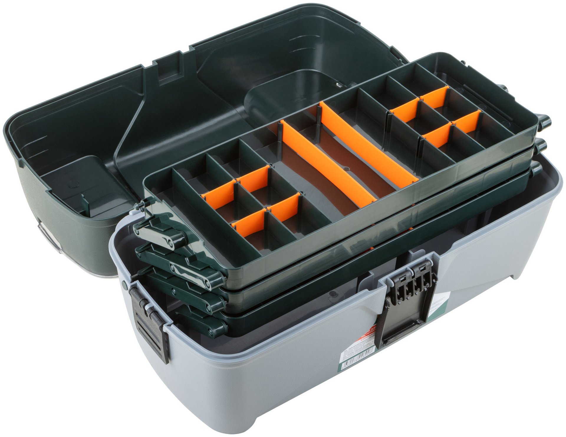 Ящик для инструмента раздвижной пластиковый с 3-мя кантилеверами отделениями 18 ( 465х230х250 мм )