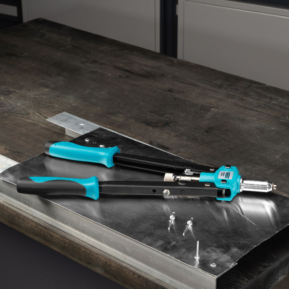 Заклепочник двуручный 420 мм, двухкомпонентные рукоятки, для заклепок 2.4-3.2-4.0-4.8 Gross (40407)