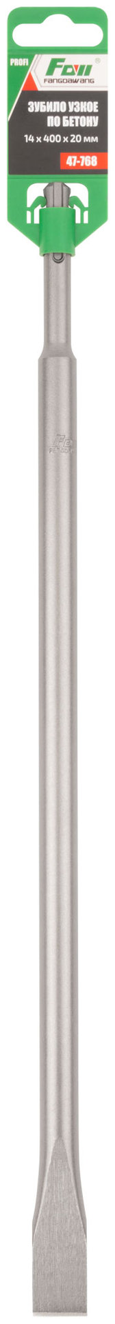 Зубило узкое по бетону FDW, SDS Plus, 14 x 400 x 20 мм (47-768)