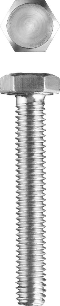 Болт M6 x 20 мм, кл. пр. 5.8, цинк, 8 шт, ГОСТ 7798-70 ЗУБР 303086-06-020