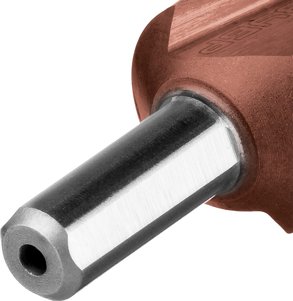 Ступенчатое сверло 4-39 мм, 14 ступеней, сталь Р6М5, кобальтовое покрытие Кобальт ЗУБР Профессионал 29672-4-39-14_z01