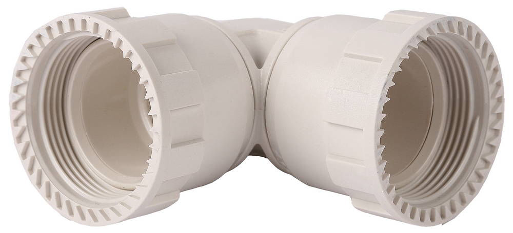 Соединитель угловой ШиреФит накидная гайка - накидная гайка 90° 16 мм ЗУБР 51497-16