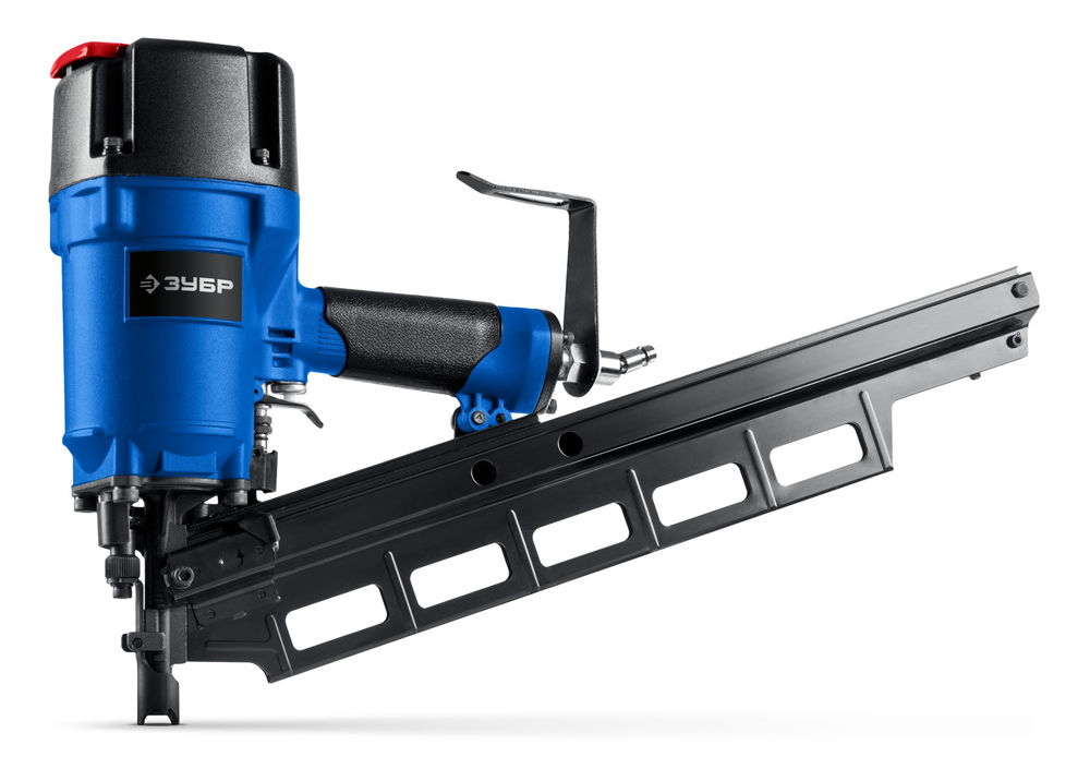 Нейлер пневматический SN21-90A для реечных гвоздей ЗУБР SN21 (50-90 мм) ЗУБР Профессионал 31923