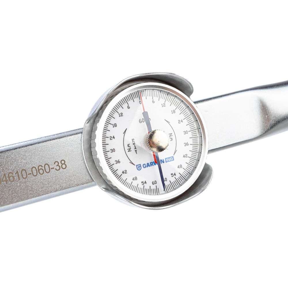 Динамометрический ключ 0-60 Нм, стрелочного типа, двусторонний, с приводным квадратом 3/8, GARWIN INDUSTRIAL, 504610-060-38