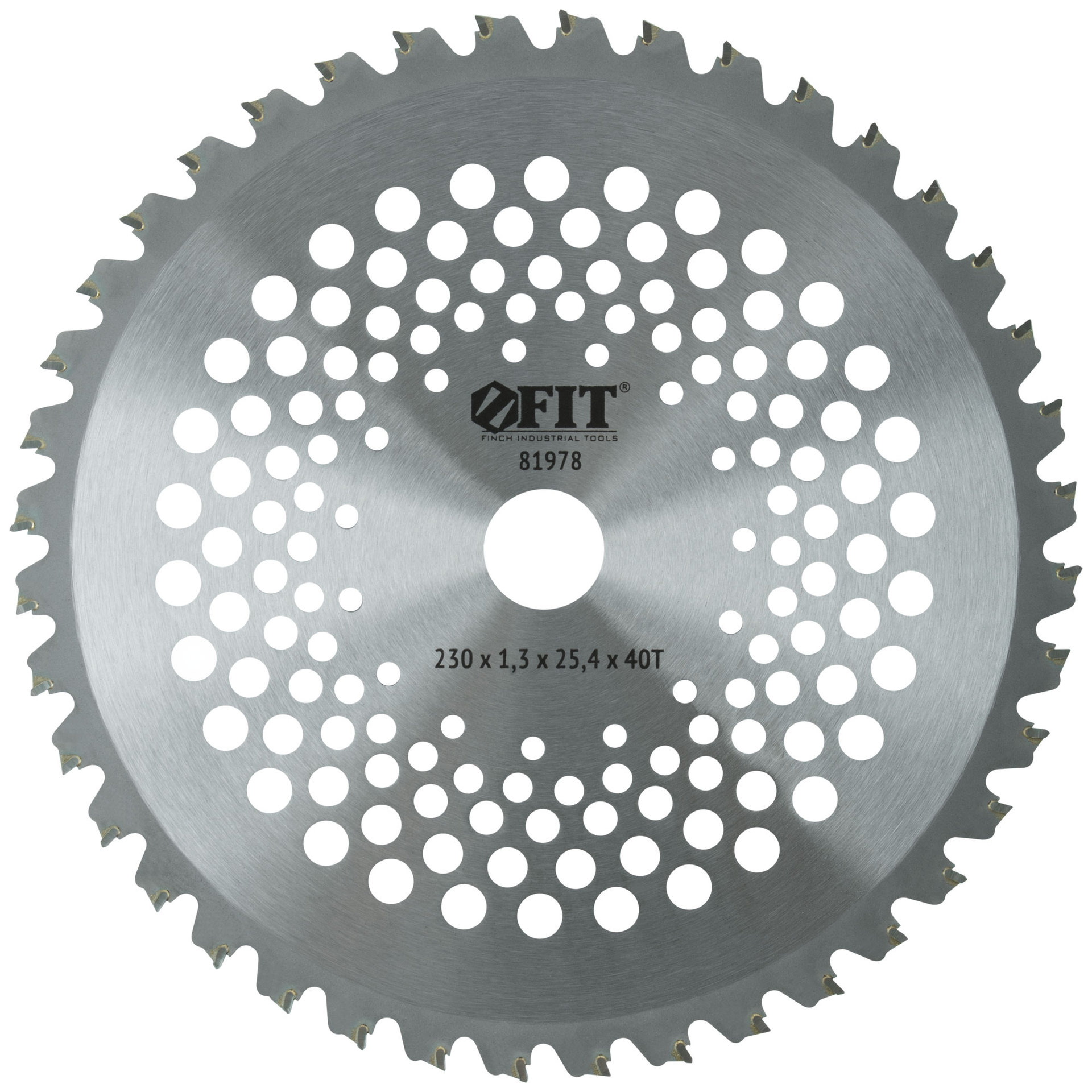 Диск для триммера, карбидные режущие зубья 230х25,4х40Т (81978)