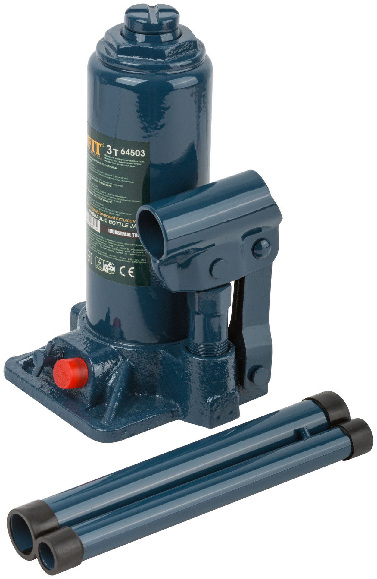 Домкрат гидравлический бутылочный 3 т