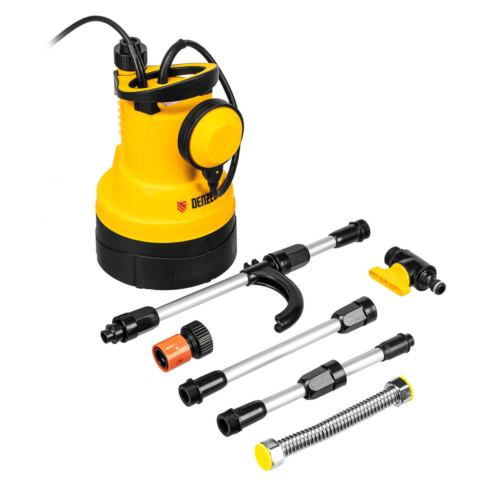 Дренажный насос для чистой воды DPB400, 400 Вт, подъем 11 м, 5500 л/ч Denzel (97266)