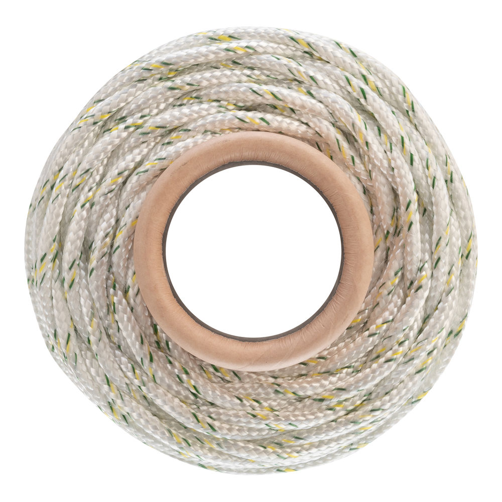 Фал плетеный капроновый с сердечником, 6 мм, L 100 м, 16-прядный, Сибртех (93969)