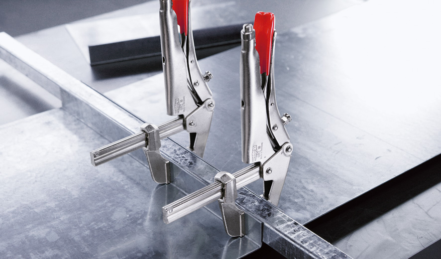 Зажим цанговый - Струбцина параллельная 200/65, для маленьких круглых деталей GRZ20 BE-GRZ20