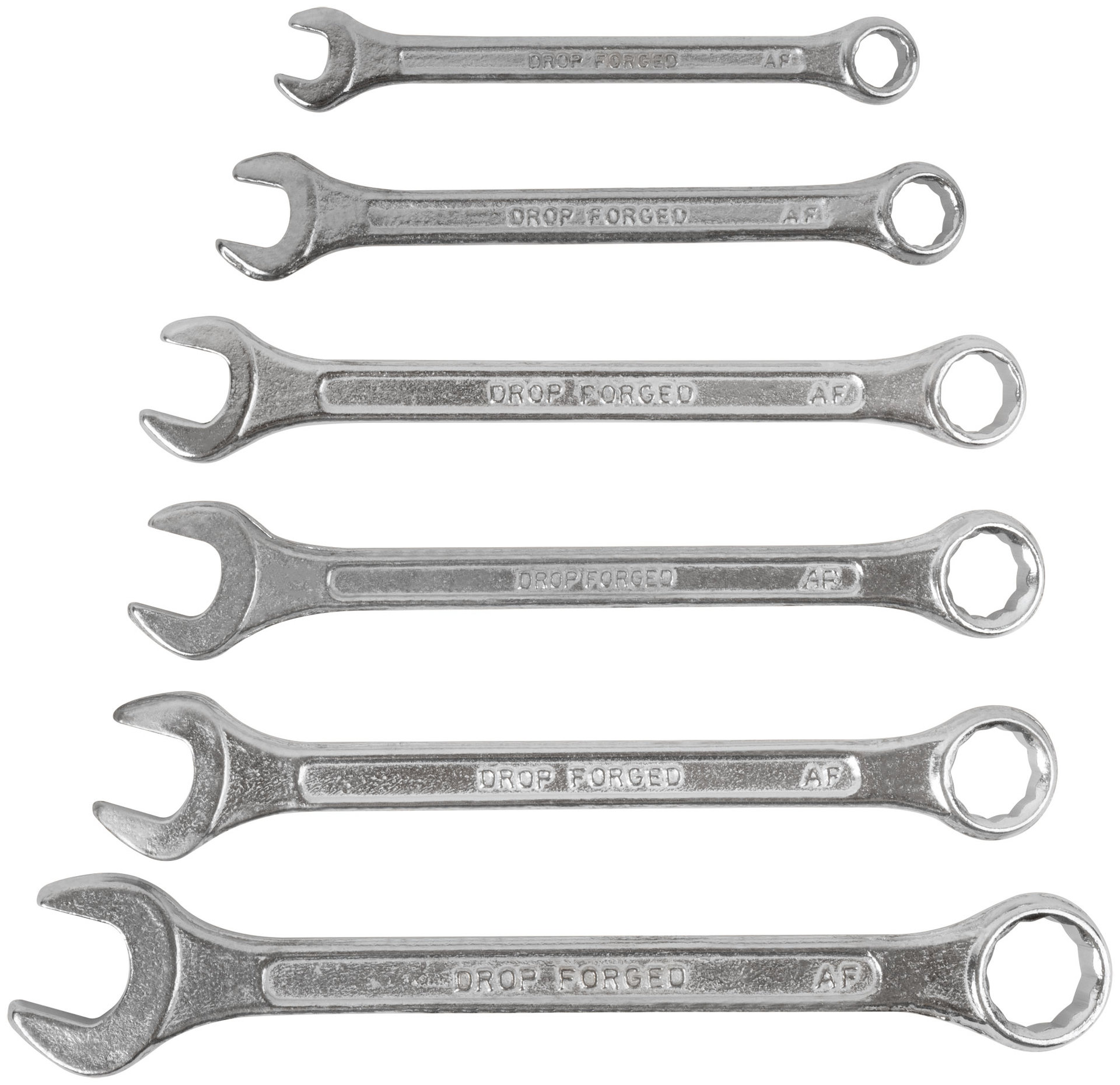 Ключи комбинированные в пластиковом держателе, набор 6 шт. ( 8-17 мм ) (63414)