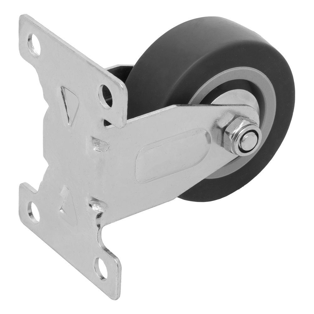 Колесо неповоротное D 50 мм, крепление платформенное Сибртех (68707)