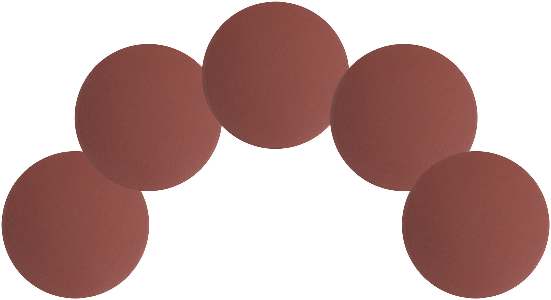 Круги шлифовальные сплошные (липучка), алюминий-оксидные, 125 мм, 5 шт. Р 400 (39795)