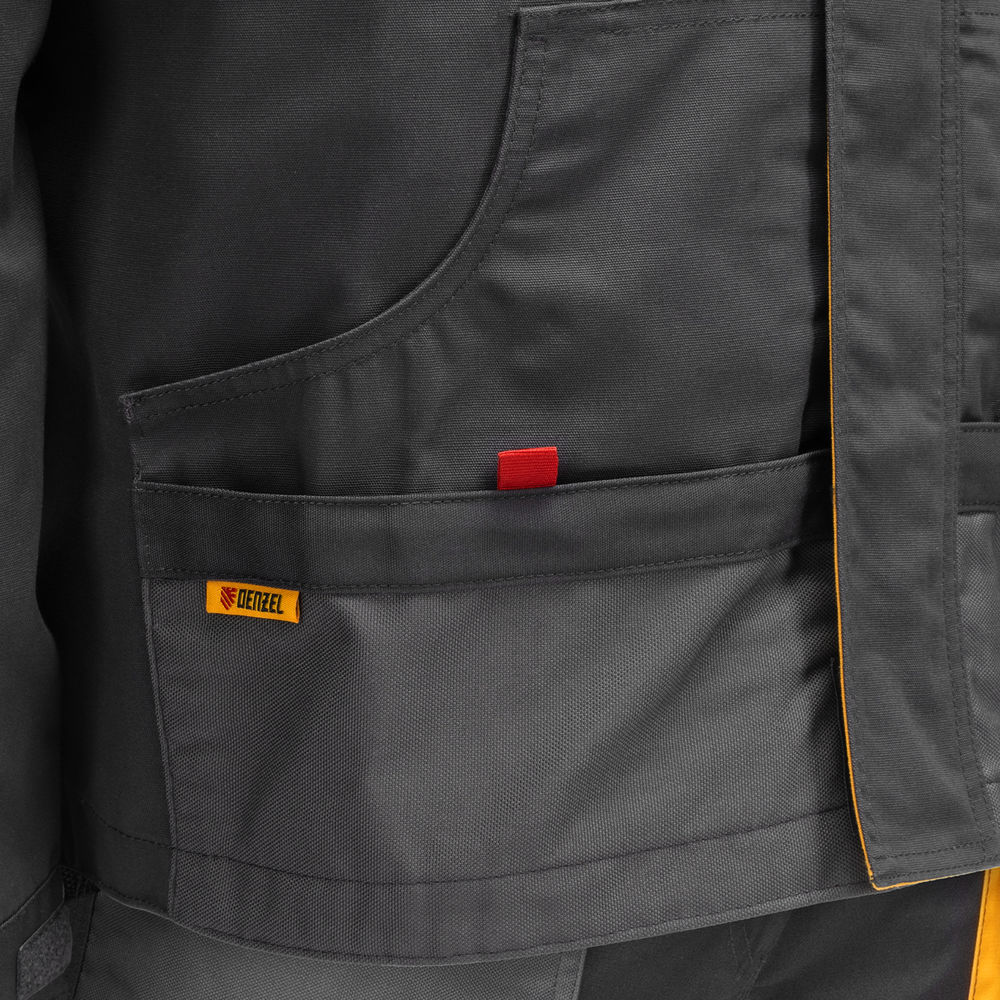 Куртка профессиональная рабочая, 65% полиэстер 35% хлопок, XXXL Denzel (90381)
