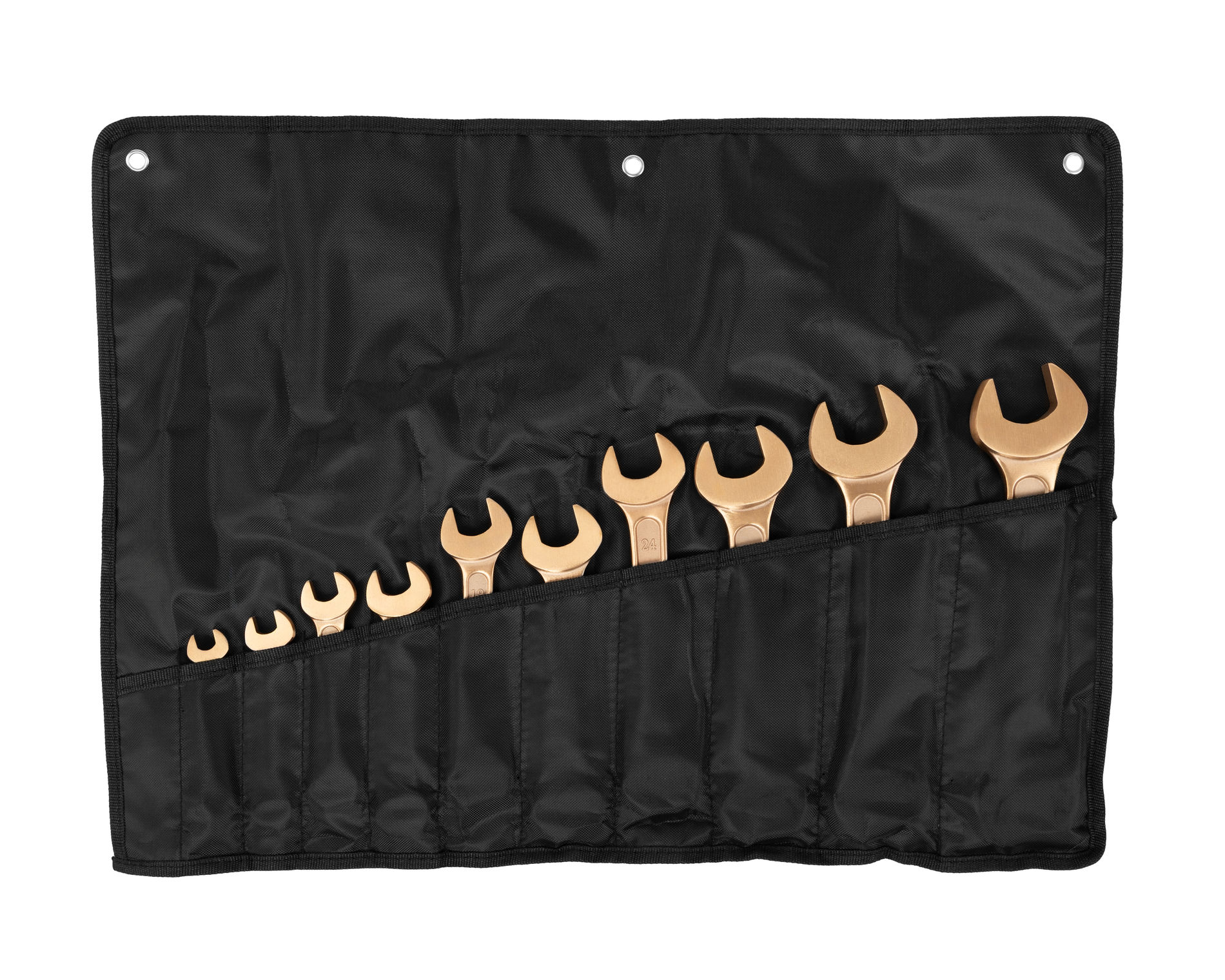 Набор ключей гаечных рожковых двусторонних искробезопасных (8-32) BeCu № A-10, HORTZ