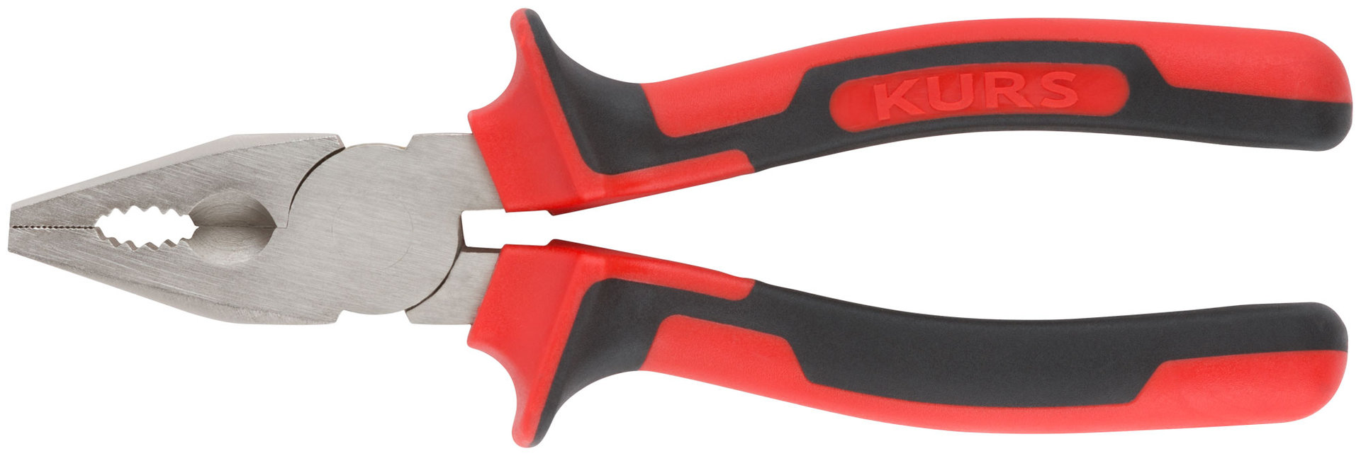 Плоскогубцы комбинированные Тренд, двухцветные прорезиненные ручки, хром-никелевое покрытие 180 мм (47565)