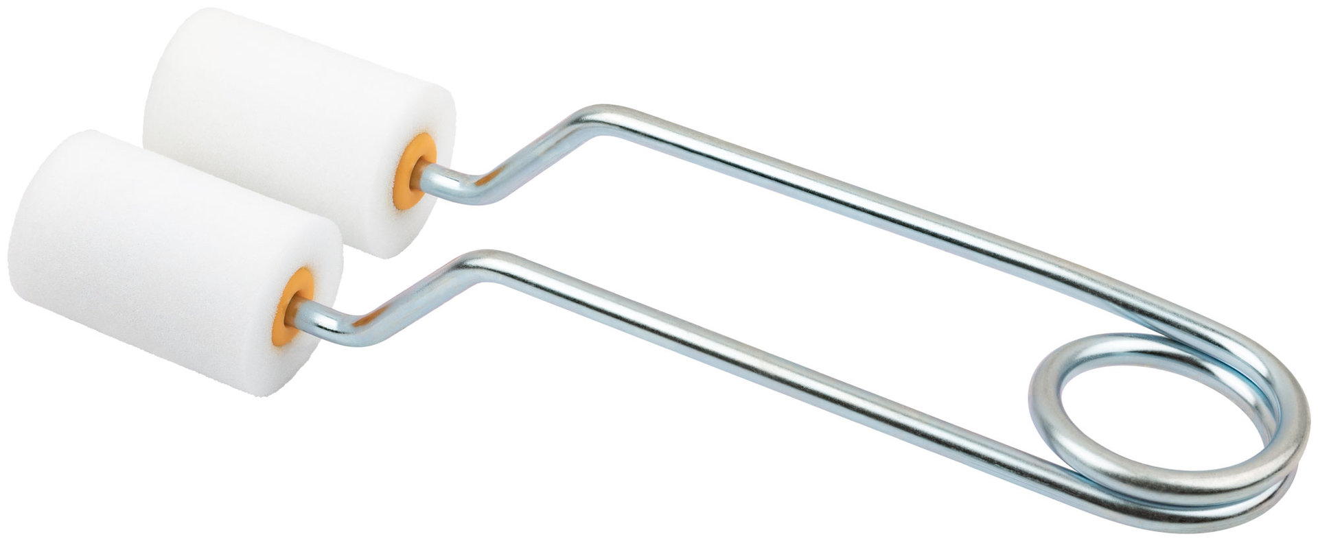 Ролик специальный для решеток, арматур, оград, ядро 35 мм, пенополиэстер высокой плотности, двойная ручка 22 см, 50 мм (2 шт.) (30-1264)