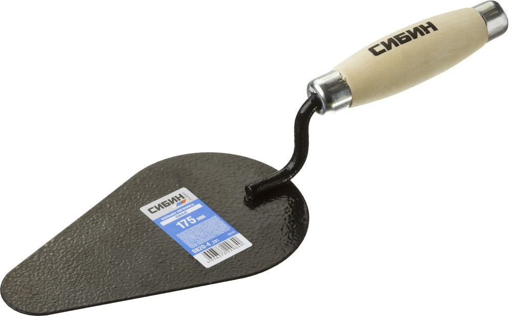 Кельма печника 170 х 105 мм, деревянная ручка СИБИН 0820-4_z01