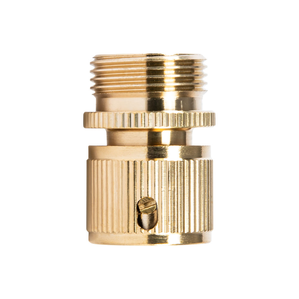 Соединитель латунный, быстросъемный, внешняя резьба 3/4, посадочный D 3/4 Palisad (66275)