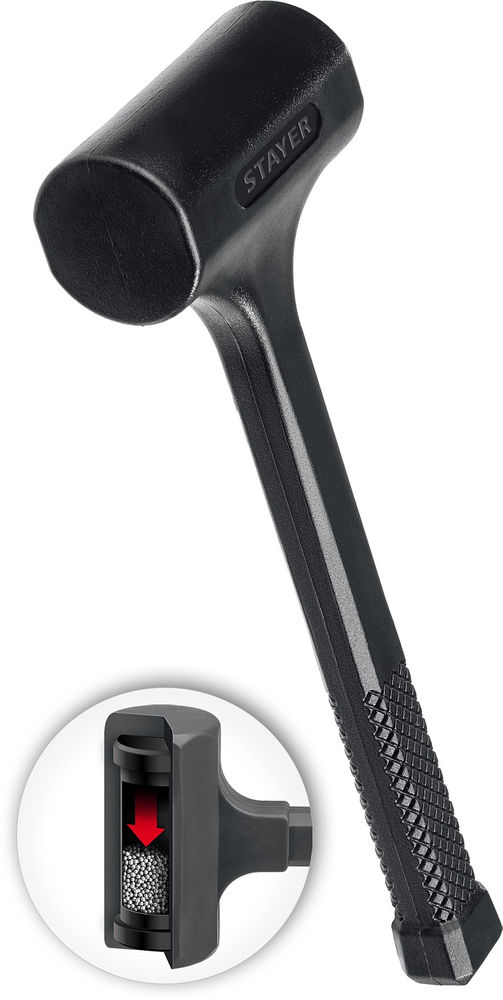 Молоток слесарный цельнолитой безынерционный 40 мм, 680 г STAYER Professional 2042-680