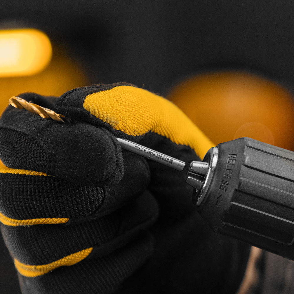 Сверло спиральное по металлу 4,2 x 75 мм, Р6М5, Golden Tip Denzel (718230)