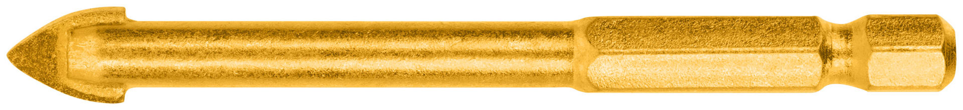 Сверло универсальное по кафелю, стеклу, керамограниту, бетону, кирпичу, шестигранный U-хвостовик под биту, 8х75 мм (35185)