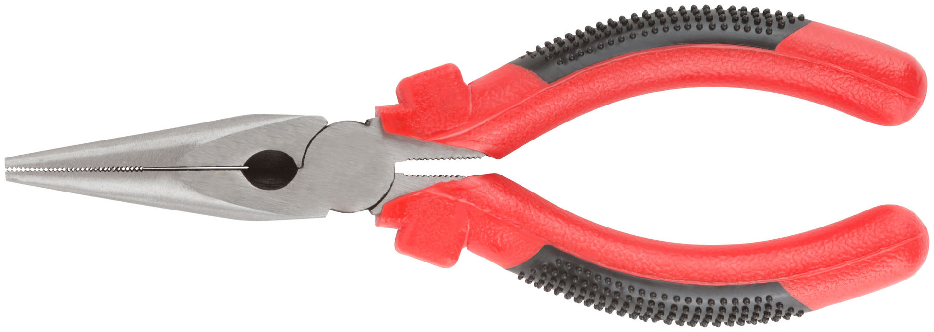 Тонконосы Стандарт, красно-черные пластиковые ручки, полированная сталь 165 мм (48265)