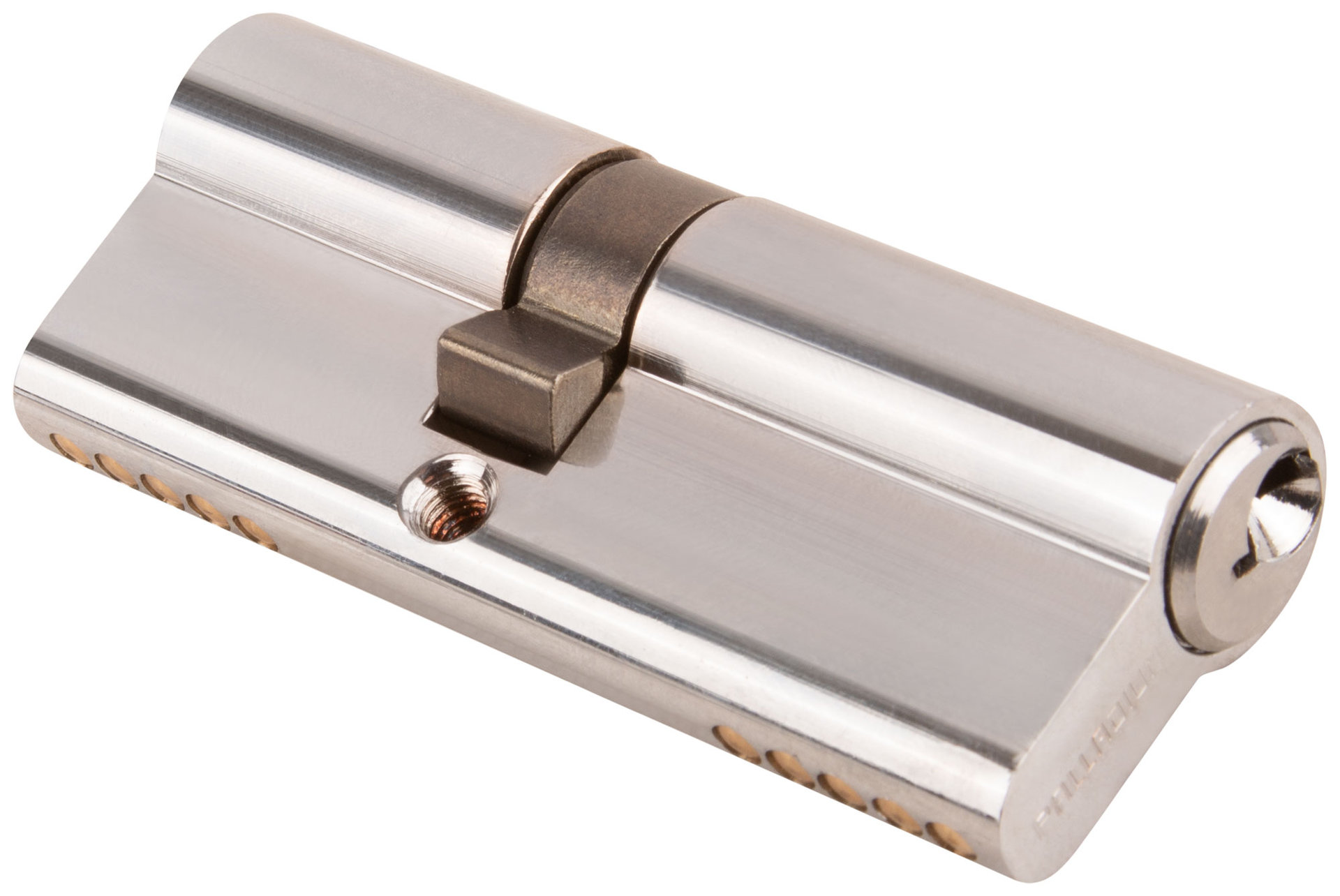 Цилиндровый механизм PALLADIUM асимметричный, 80 мм, ключ-ключ, хром (67241)