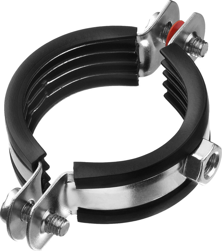 Хомут трубный с гайкой 1 1/2, цинк, 8 шт ЗУБР 37850-47-52