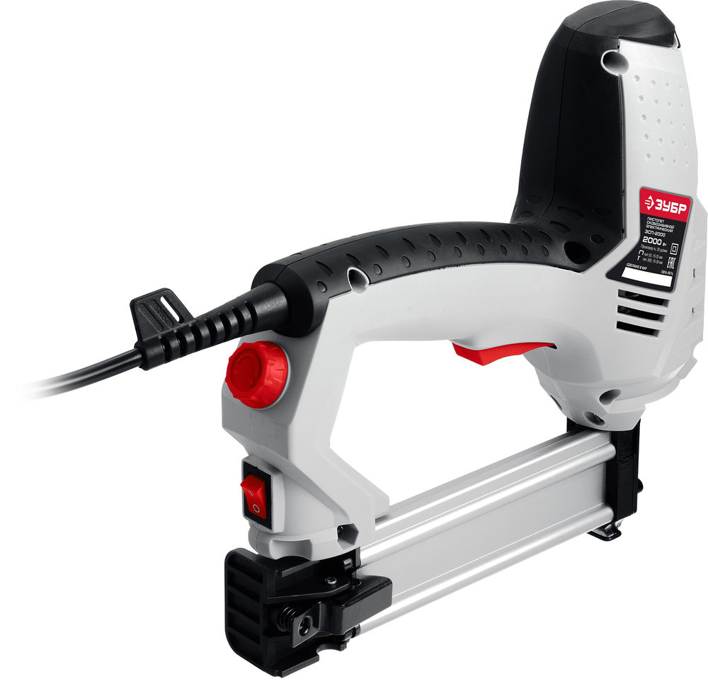 Степлер электрический 15–25 мм скоба, 15–30 мм гвоздь, 2000 Вт ЗУБР ЗСП-2000