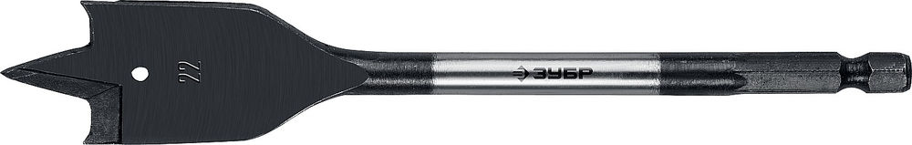 Сверло перовое по дереву 22?152 мм с боковыми подрезателями ЗУБР 29505-22