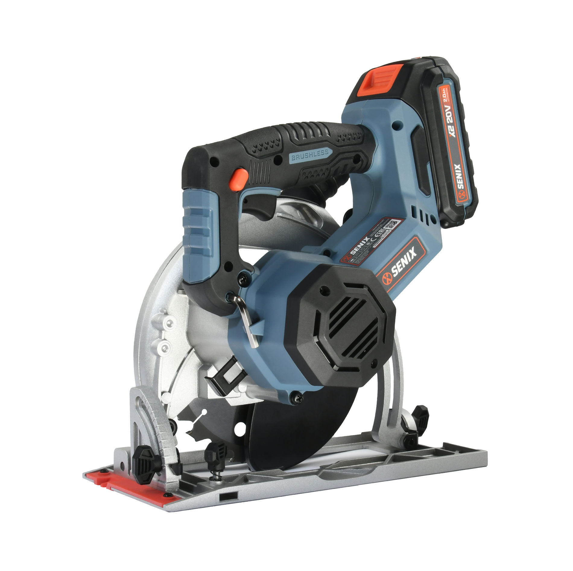 Дисковая пила, 165 мм, 1х4Ач, ЗУ, кейс X2 20В