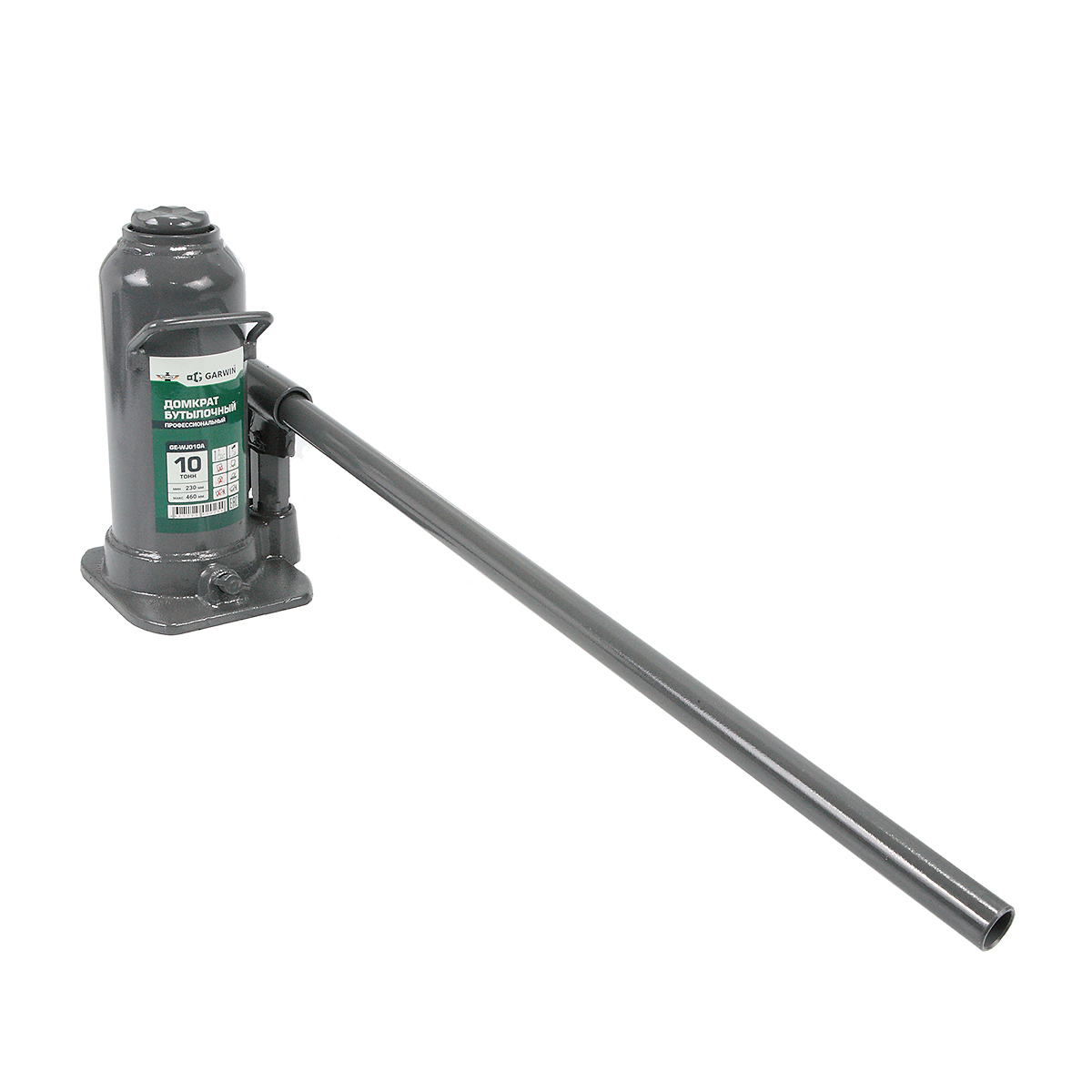 Домкрат бутылочный профессиональный 10 т, 230-460 мм GARWIN PRO GE-WJ010A