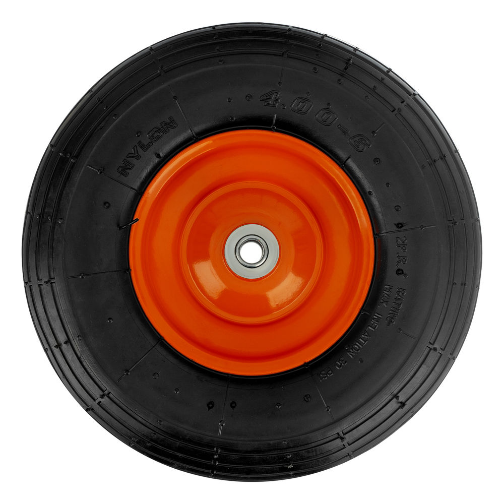 Колесо пневматическое, 4.00-6, D 325 мм, внутренний подшипник D 16 мм, длина оси 100 мм Palisad (68938)