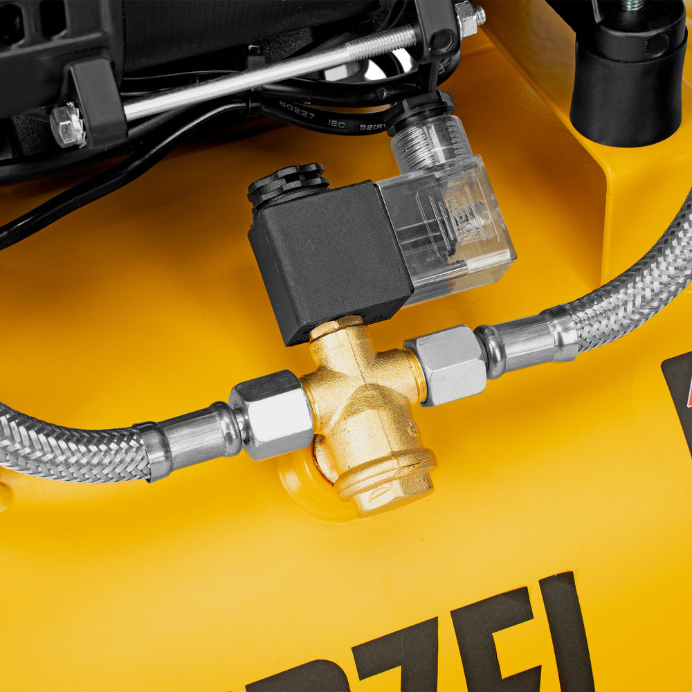 Компрессор безмасл. малошумный DLP-950/24, 950Вт,24 л, 2850 об/мин, 170 л/мин Denzel (58142)