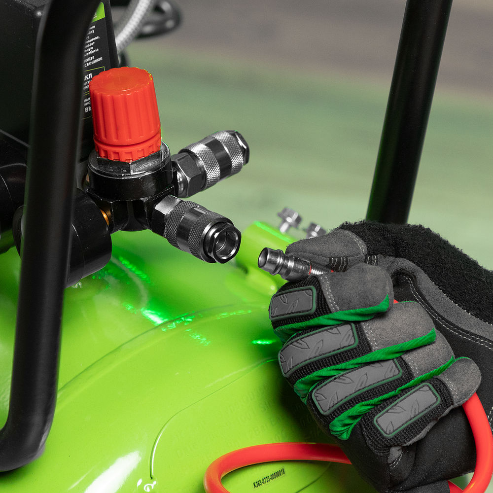 Компрессор безмаслянный малошумный МБ 2250/100, 2250 Вт, 100л, 400 л/мин Сибртех (58008)