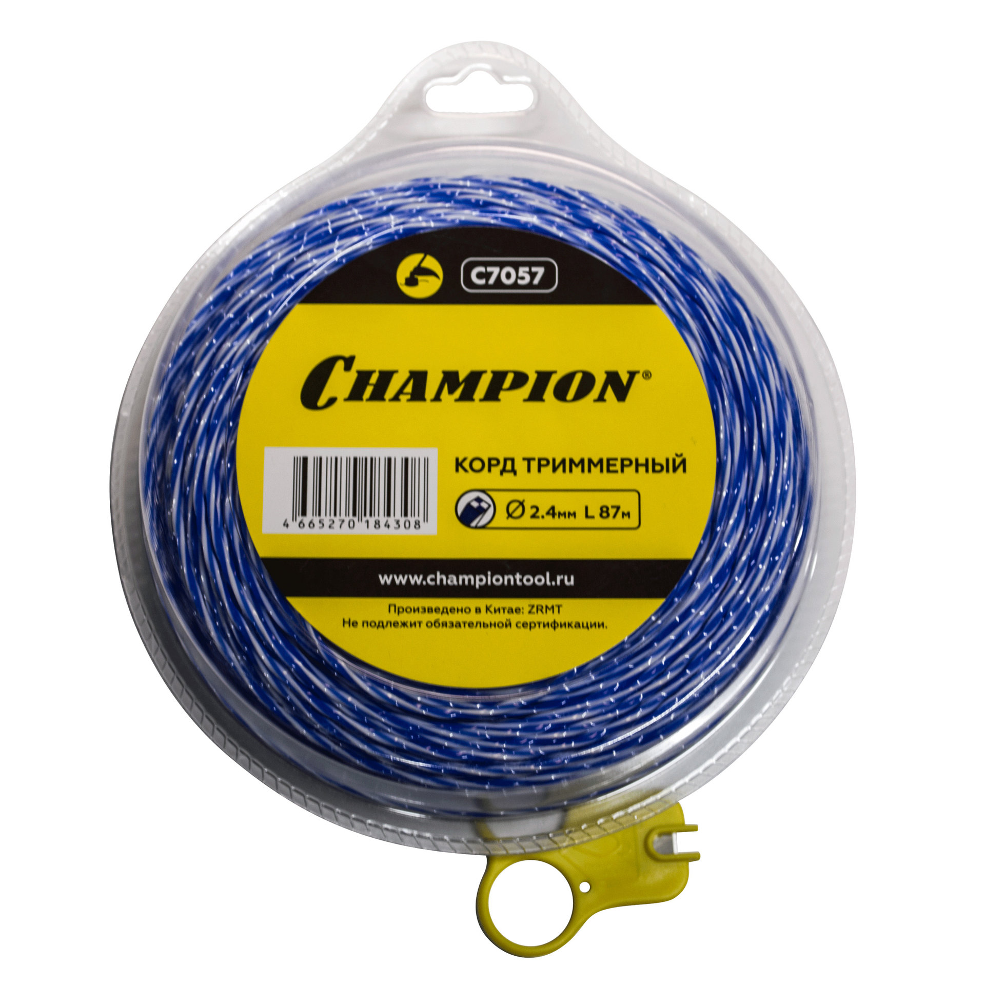 Корд трим.CHAMPION Sky-cutter 2.4мм* 87м (витой квадрат) (C7057)