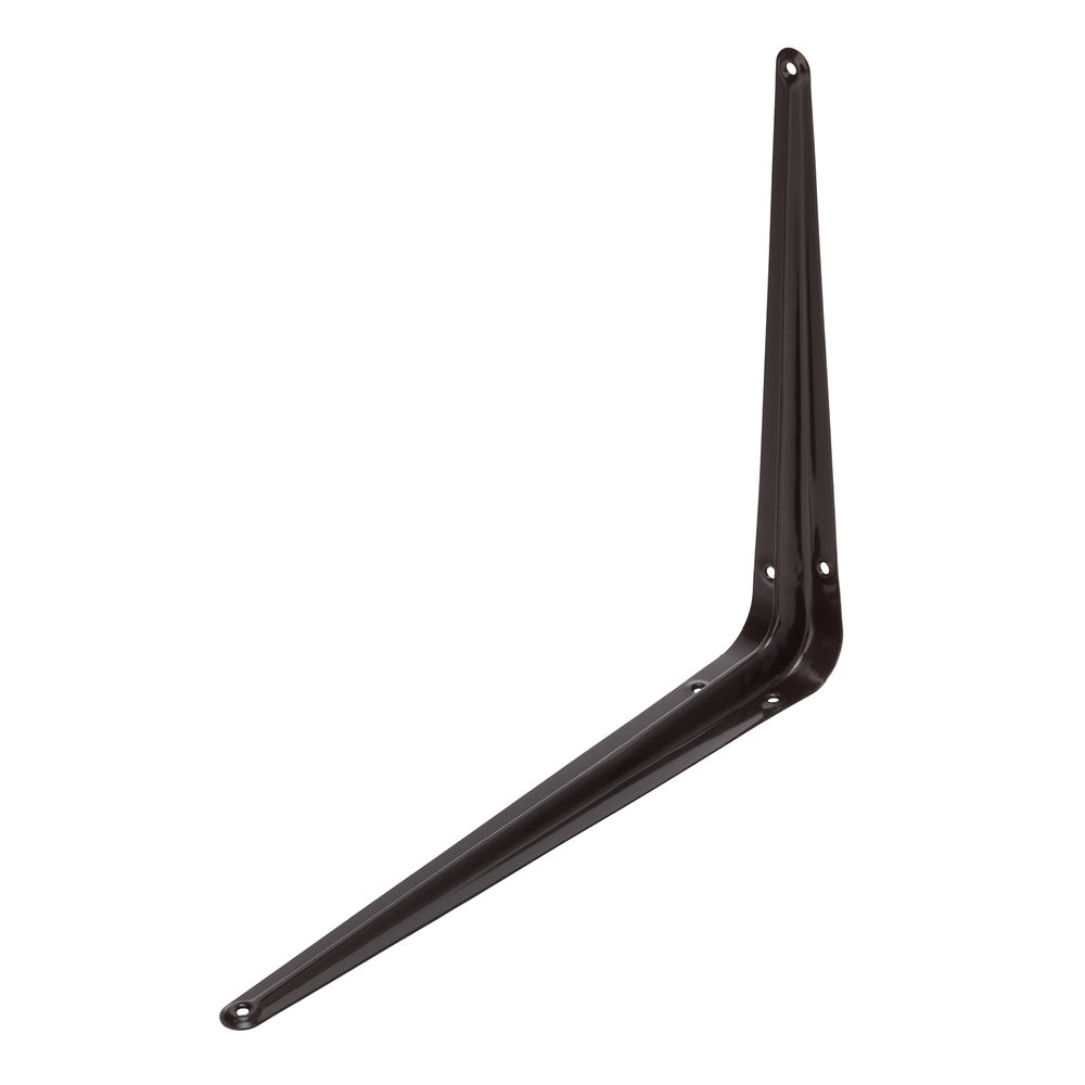 Кронштейн угловой с ребром, 250 х 300 мм, коричневый Сибртех (94027)