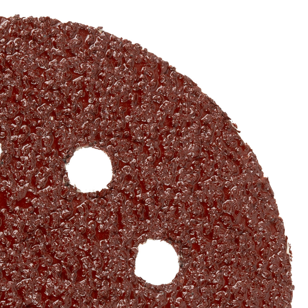 Круг абразивный на ворсовой подложке под липучку, перфорированный, P 24, 125 мм, 5 шт Matrix (73800)