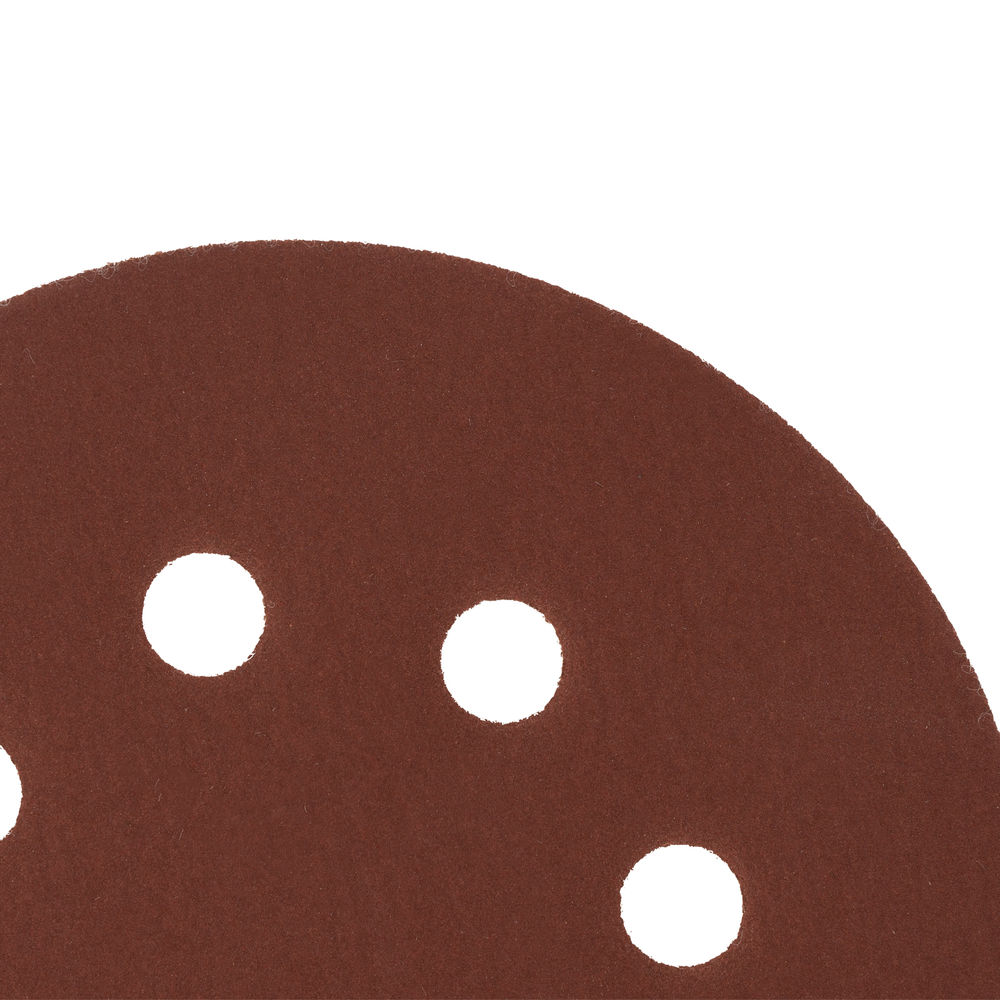 Круг абразивный на ворсовой подложке под липучку, перфорированный, P 400, 125 мм, 5 шт Сибртех (738147)