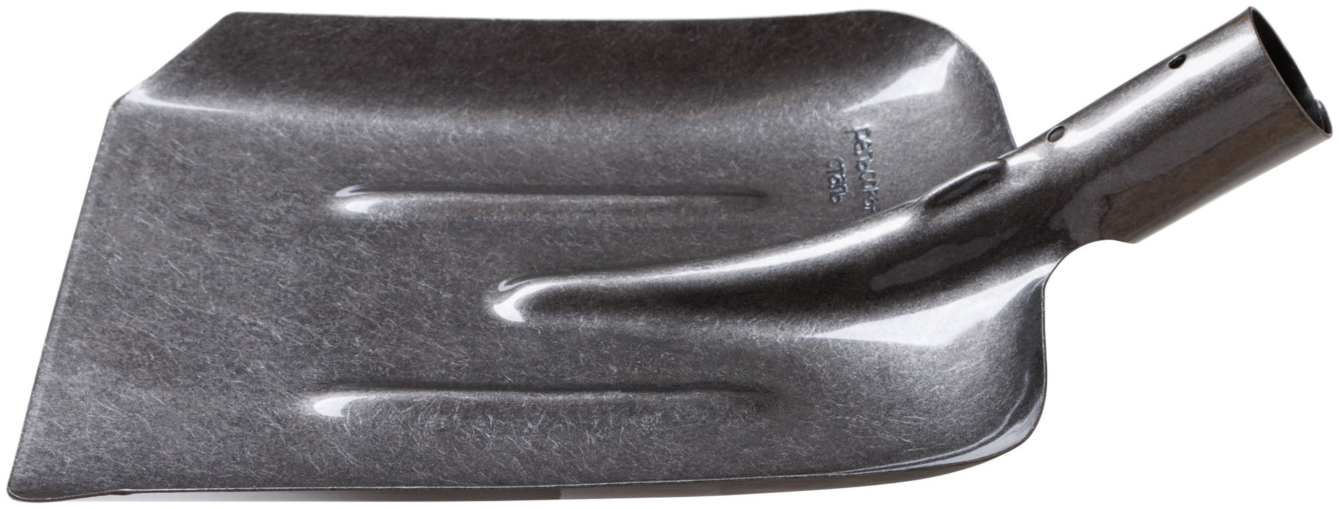 Лопата совковая без черенка, рельсовая сталь 235х350 мм (77196)