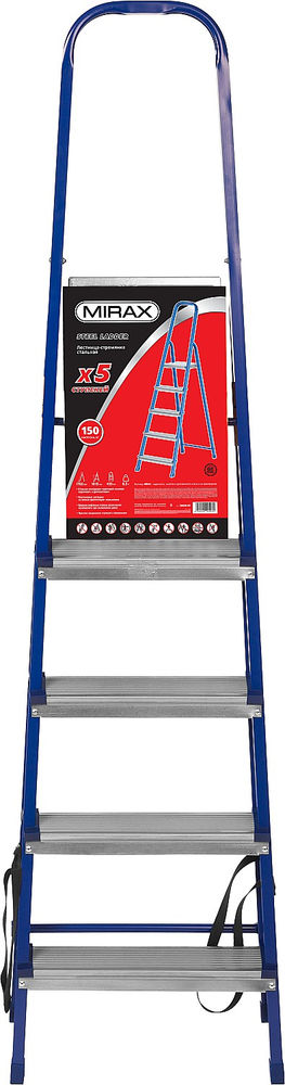 Стальная стремянка 5 ступеней, 101 см MIRAX 38800-05