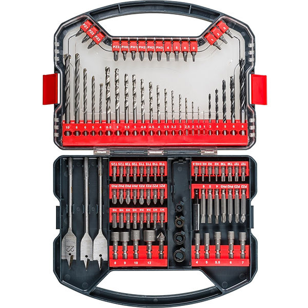 Набор бит, сверл, головок kwb, 101 предмет, кейс (109110)