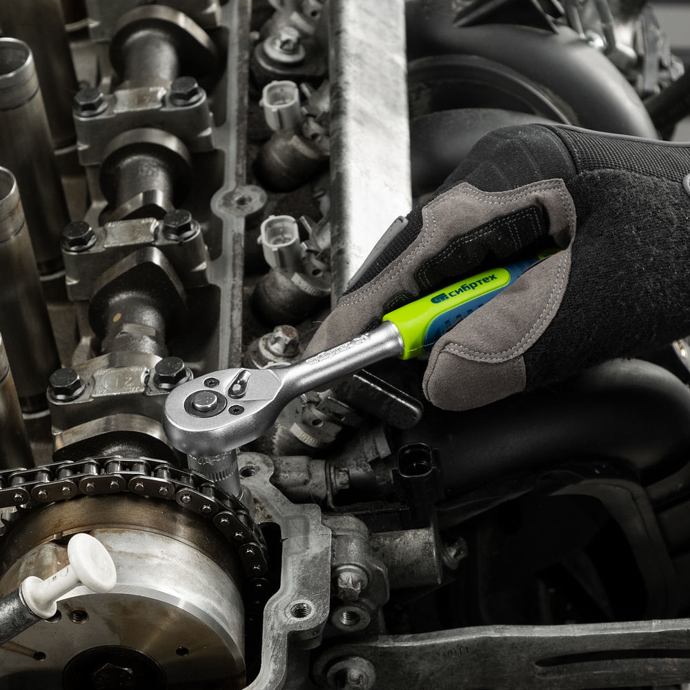 Набор инструментов, 1/2, 3/8, 1/4, пластиковый кейс 172 предм. Сибртех