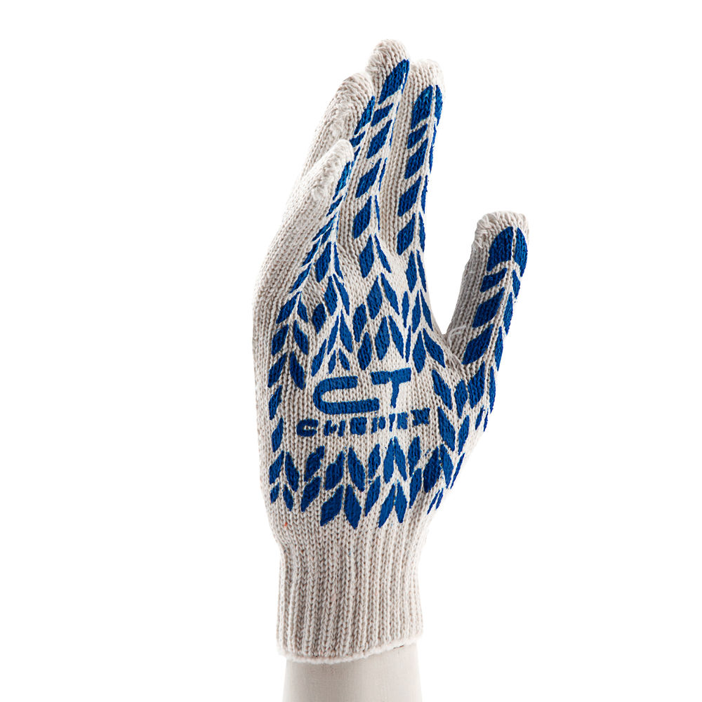 Перчатки х/б, ПВХ покрытие, Протектор 7 класс Сибртех (67704)