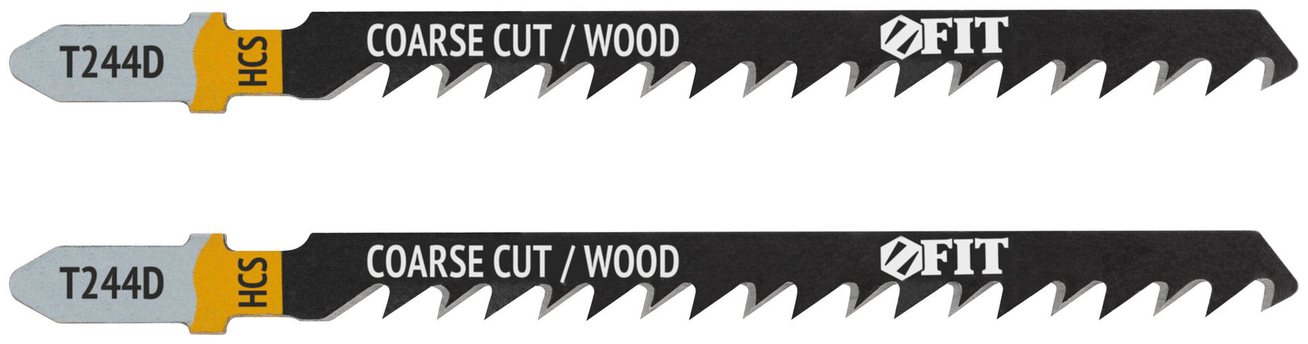 Полотна по дереву, HCS, разведенные, шлифованные зубья 100/74/4,2 мм (T244D), 2 шт. (40888)