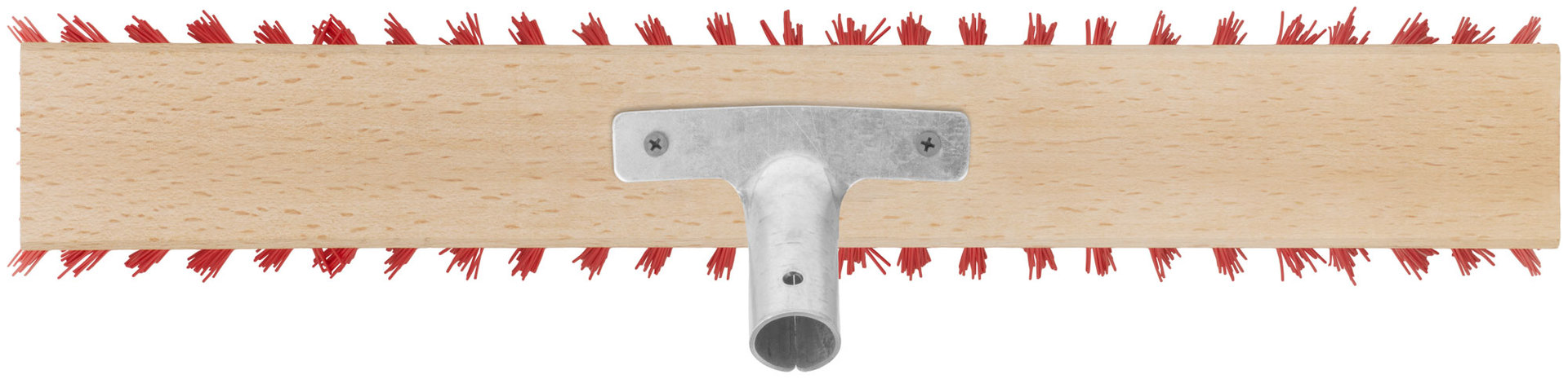 Щетка уличная Профи деревянная, жесткая щетина, металлическая тулейка под углом, 5-ти рядная, 500х65 мм (68057)