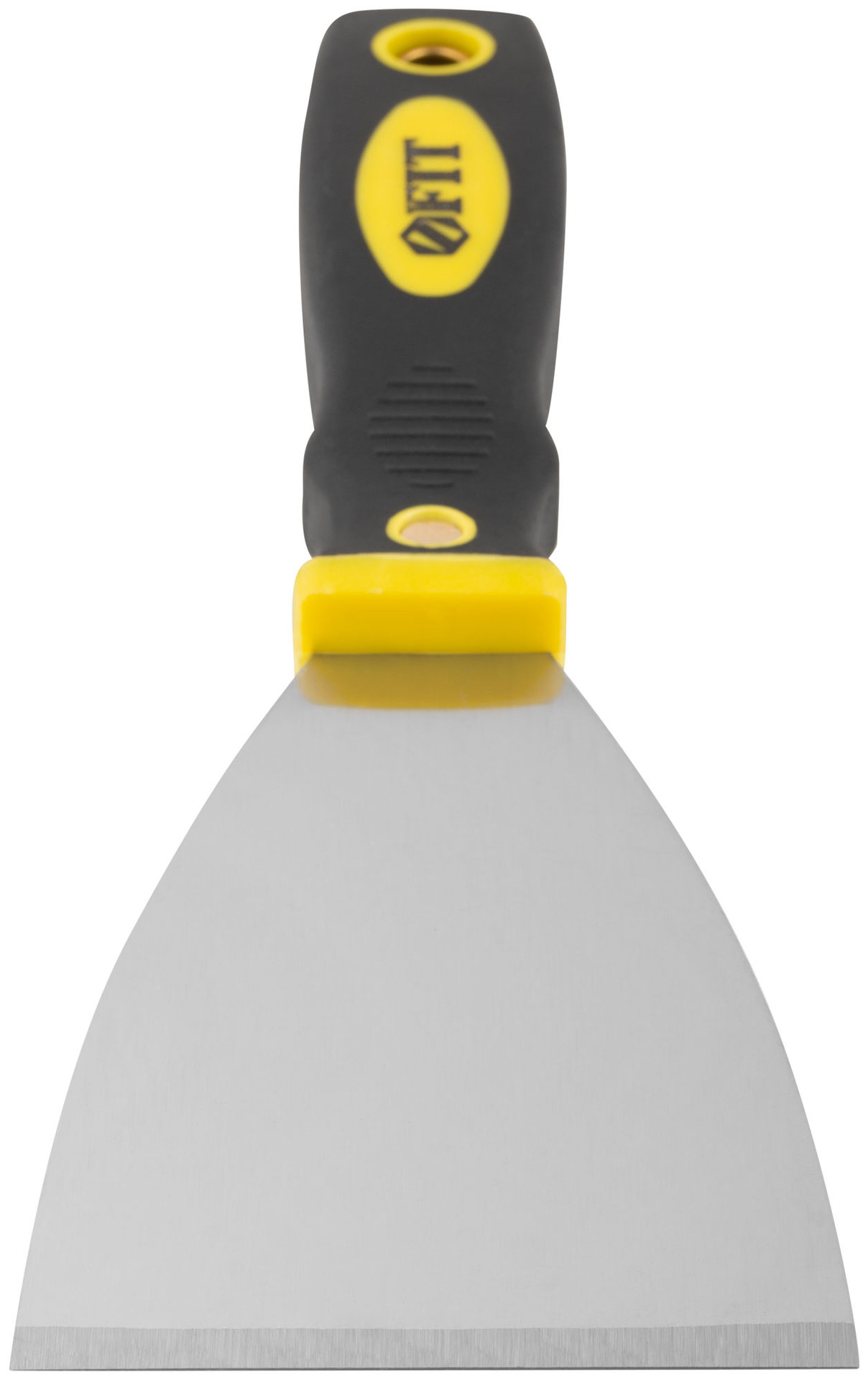 Шпатель для удаления ржавчины Профи, толщ. лезвия 1 мм, двухкомп.ручка с метал.бойком 3 (75 мм) (06673)