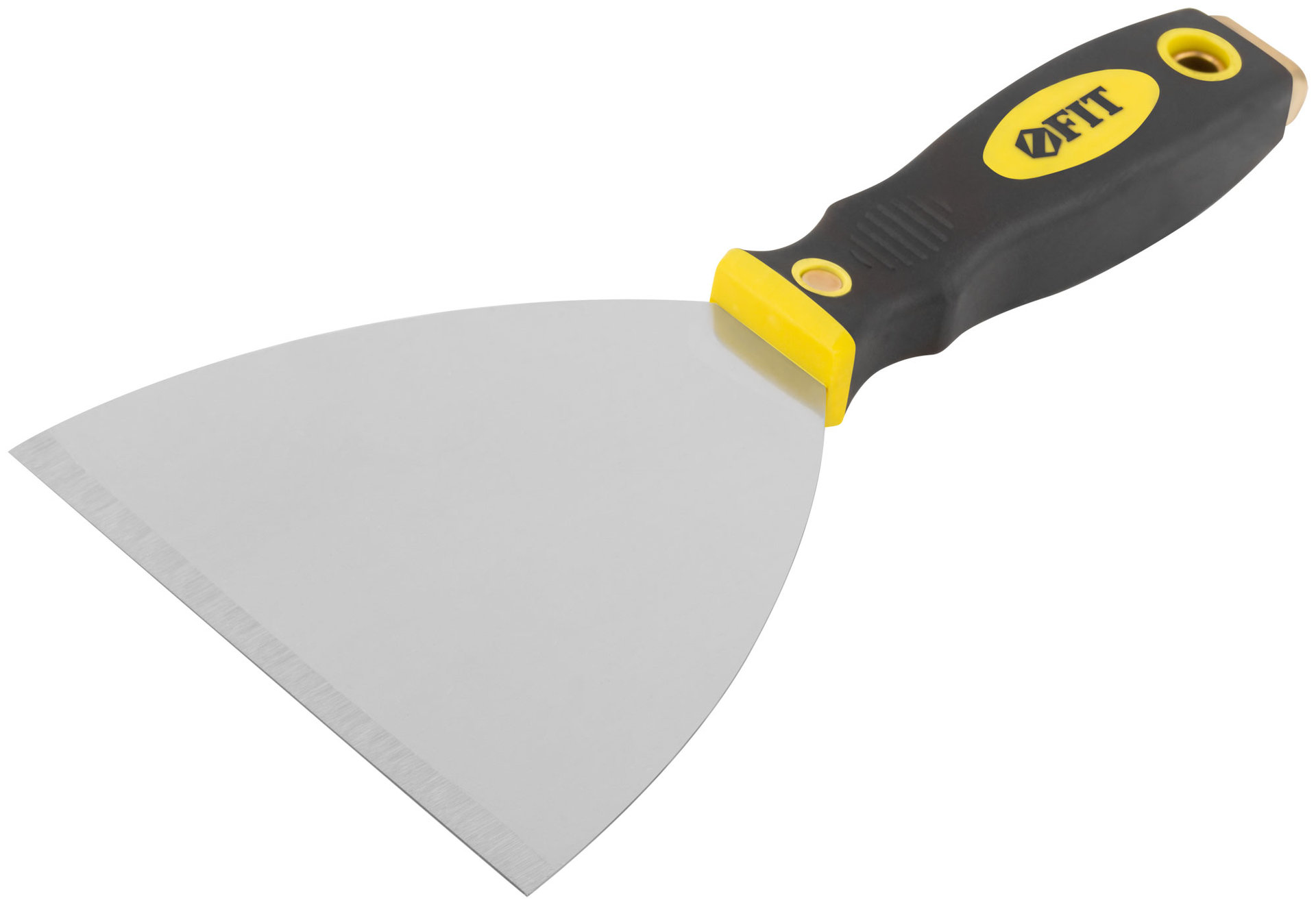 Шпатель для удаления ржавчины Профи, толщ. лезвия 1 мм, двухкомп.ручка с метал.бойком 5 (125 мм) (06675)