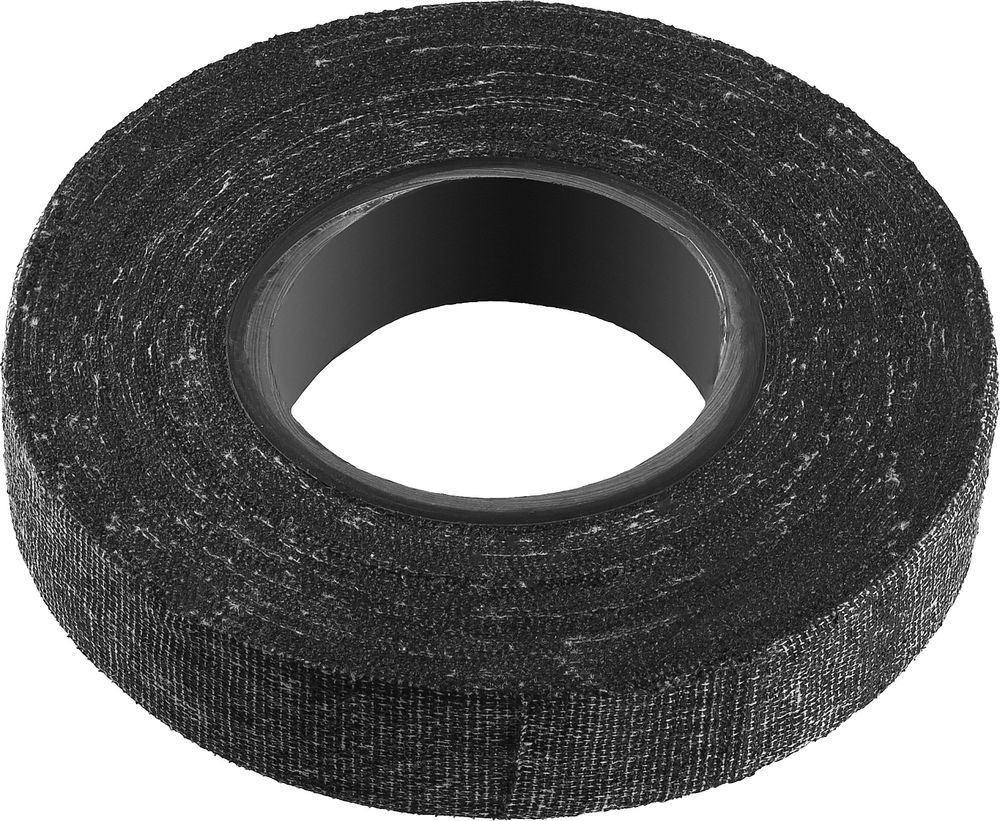 Изолента х/б 18 мм х 25 м, 1 000 В, черная СИБИН 1230-25